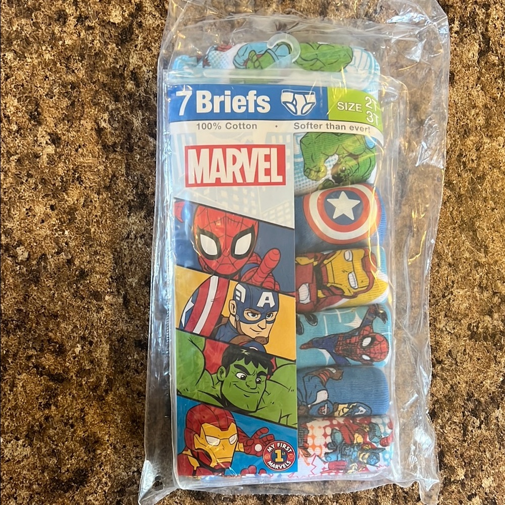 Marvel Kids Briefs - Red, Blue, Green